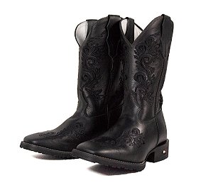 Mr West feminina Solado flex Fóssil preto Cano floather preto