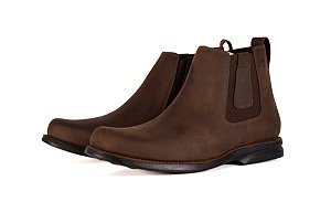 Botina Masculina Anatomicgel Boots - Mustang Tabaco Cost Café Magnum