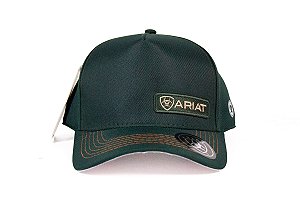 Boné ARIAT - verde bordado dourado