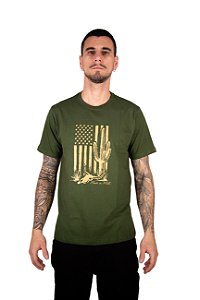 Camiseta Masculina Made in Mato - Flag Verde Ref CE19882