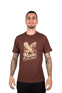 Camiseta Masculina Made in Mato - Eagle Marrom Ref CE1990