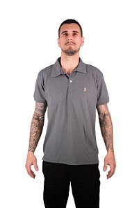 Camiseta Polo Masculina. - Polo Ralph Lauren Cinza