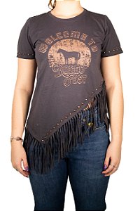 T-Shirt Moon Horse - Rodeo Fest Franja Chumbo Ref 0113516UN