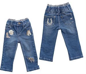 Calça Infantil Masculina Zenz - Jeans Sweet Pony