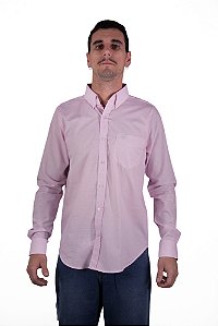 Camisa Masculina Ariat - Manga Longa - Lilás/Cinza
