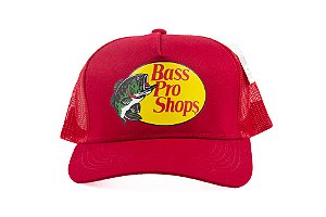 Boné Importado Bass Pro Shop - BPS MESH CAP/SCARL/OSFA/SCARLET - Silk