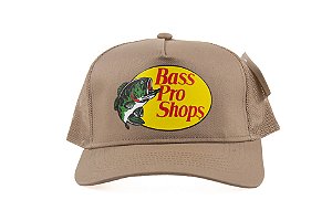 Boné Importado Bass Pro Shop - BPS MESH CAP/KHAKI/OSFFA/KHAKI - Silk