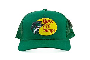Boné Importado Bass Pro Shop - BPS MESH BACK CAP/ KELLY GREEN - Silk