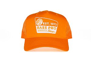 Boné Importado Bass Pro Shops – EST. 1972 Trucker Vibrant Orange