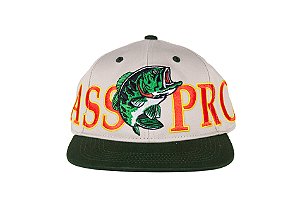 Boné Importado Bass Pro Shops – Big Logo Flat Brim Bone/Green