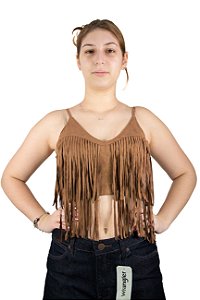 Top Feminino West Dust - Marrom / Gabriele