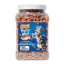Purina Friskies Party Mix Guloseimas para gatos, lanches crocantes à beira-mar