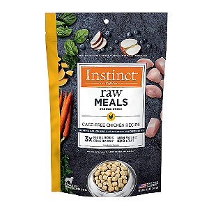Instinct® Raw Meals Ração seca liofilizada para cães adultos - sem grãos, frango 269g