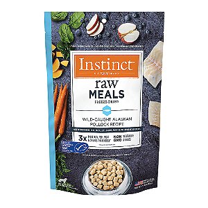 Instinct Raw Meals Alimentos secos crus liofilizados para cães adultos - Pollock 255g