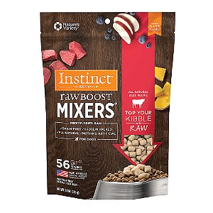 Instinct® Raw Boost Mixers Topper para comida de cachorro - sem grãos, cru liofilizado, carne bovina 396 gramas