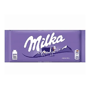 BARRA DE CHOCOLATE MILKA AO LEITE 90 GRAMAS