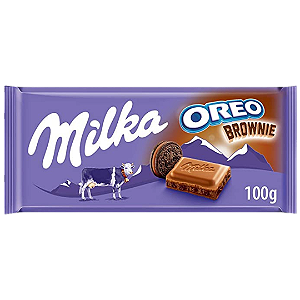 BARRA DE CHOCOLATE MILKA OREO BROWNIE 100GR