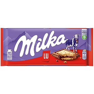 Chocolate Milka LU 87g – Barra com Biscoito Crocante