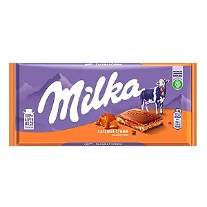 Chocolate Milka Caramel-Creme 100g – Barra com Recheio de Caramelo