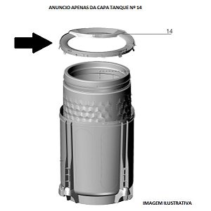 Capa Tanque Lavadora Electrolux Lbu16 Codigo A99524802 Original
