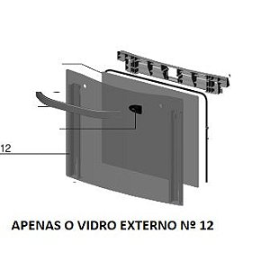 Vidro Externo Porta Forno Fogão Electrolux 76Gex 76Egn Codigo 70203347 Original