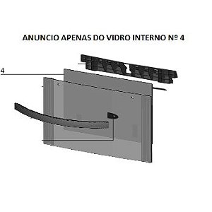 Vidro Interno Porta Forno Pequeno Fogão Electrolux 76Dgx 76Dvx Codigo 63000155 Original