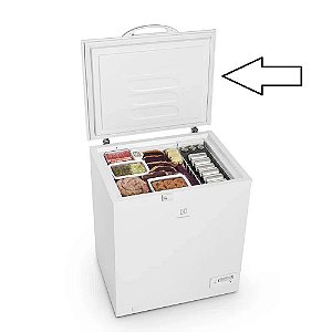 Tampa Porta Freezer Branca Electrolux H222 A08568101 Original