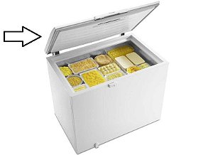 Tampa Porta Freezer Branca Electrolux H300 A99118608 70294110 Original