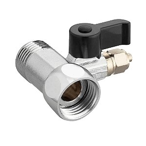 Registro Adaptador Conexão 1/2 Para 1/4 Ideal Para Ligação De Purificadores De Agua e Geladeiras