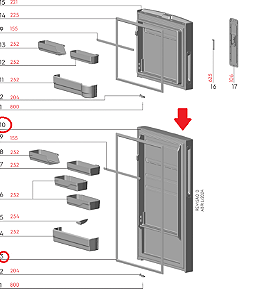 Porta inox do Refrigerador Electrolux IT70S Codigo A25884405 Original ( PORTA + GAXETA )