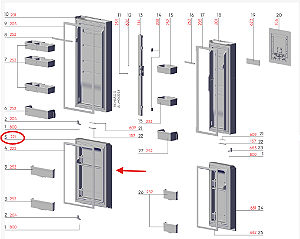 Porta Cinza Freezer para Geladeira Electrolux / Continental Codigo: A24800513