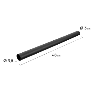 Extensão RETA III PRETA Aspirador de pó Electrolux Embalagem com 02 unidades A96890601
