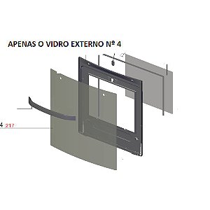 Vidro Externo Porta Forno Electrolux 56Sab 56Tab 56Eab 56Lbu 56Ebt Codigo A11380407 Original