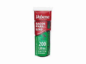 Saco Lixo Preto 200 litros 5 unidades