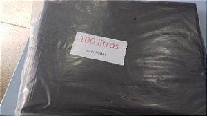 Saco Lixo Preto 100 litros 10 unidades