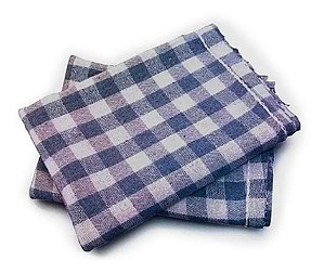 Pano de limpeza xadrez  100% algodão unid - 45 cm x 70 cm