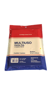 Pano Multiuso para pia - 3 unidades 30 cm x 40 cm