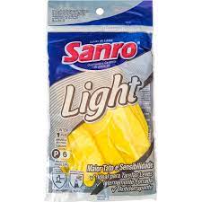 Luvas de Látex Natural -Sanro  Tamanho P