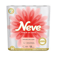 Papel Higiênico Neve com 12 Rolos de 20 M