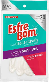 Luvas Descart Extra Sensível Uso doméstico/Estético 10 luvas