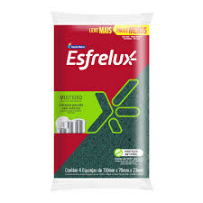 Esponja Esfrelux Multiuso com 4 unidades