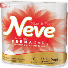Papel Higiênico Neve Folha Dupla c/ 4 Un.