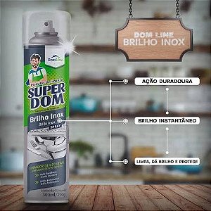 Brilho Inox 300Ml Super Dom