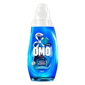 Lava-Roupas Líquido Omo Ciclo Rápido Ação Antiodor Frasco 750ml