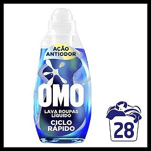 Lava-Roupas Líquido Omo Ciclo Rápido Ação Antiodor 1,4L