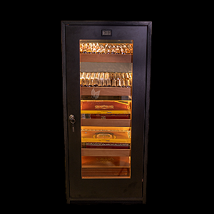 Armário Umidor Preto Para Até 272 Charutos