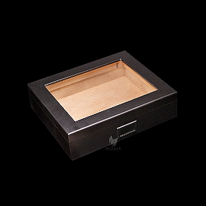 Caixa Umidora Madeira Hit Preta P/20 Charutos