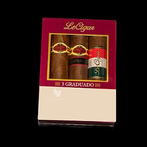 Le Cigar Collection Graduado - Petaca C/3 unid