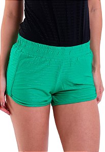 Shorts Feminino Básico Cós de Elástico Trendz Verde Bandeira