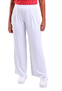 Calça Feminina Pantalona Visco Trendz Branco